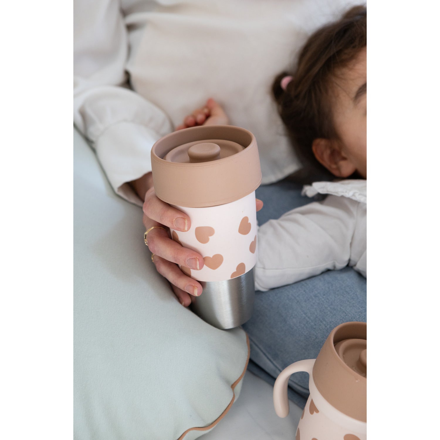 Mini & Me Click & Drink 不鏽鋼 360° 學習杯 240ml/480ml Big Love