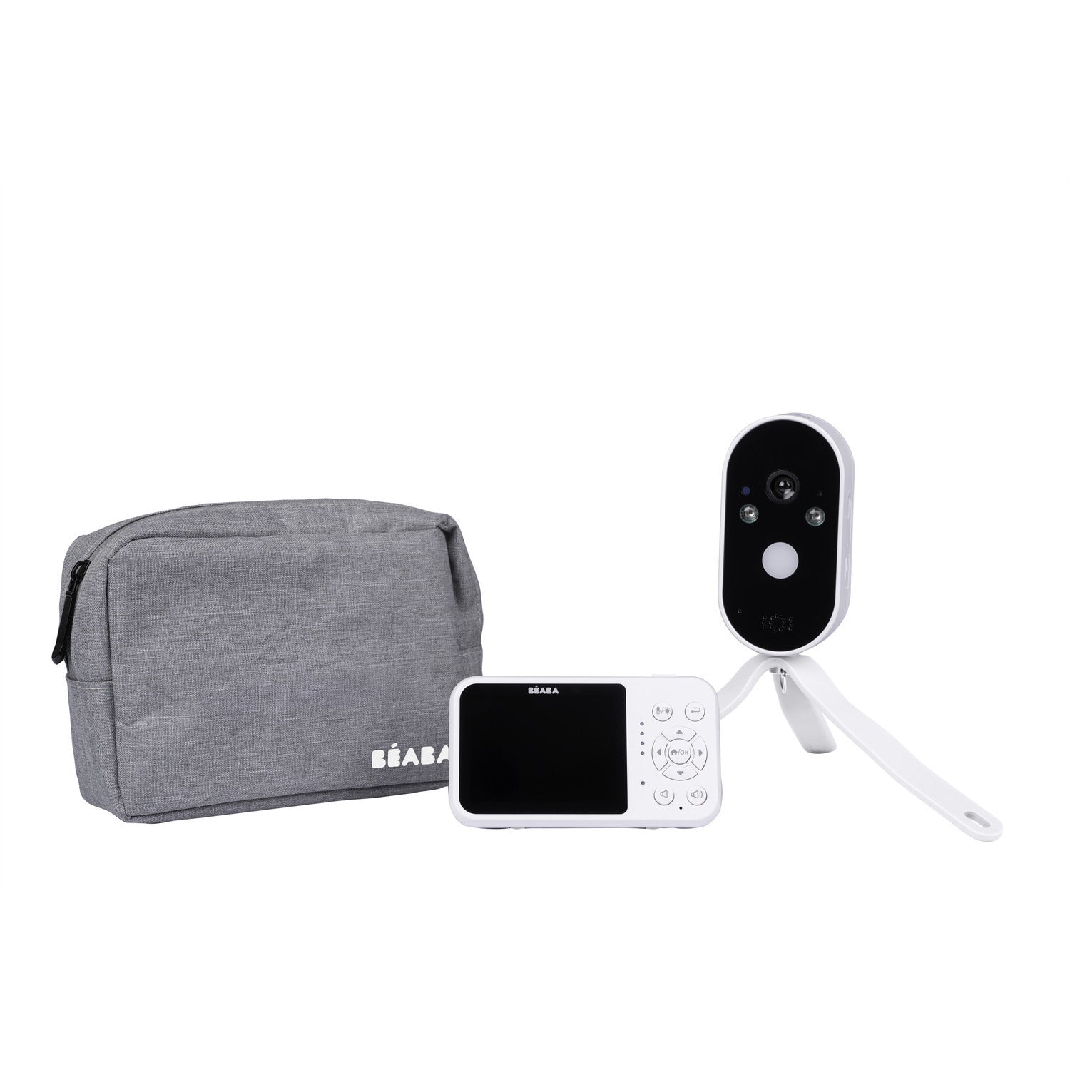 Zen Travel Portable night light Video baby monitor, 2.8" screen, 36h battery life, No Wi-Fi required - White