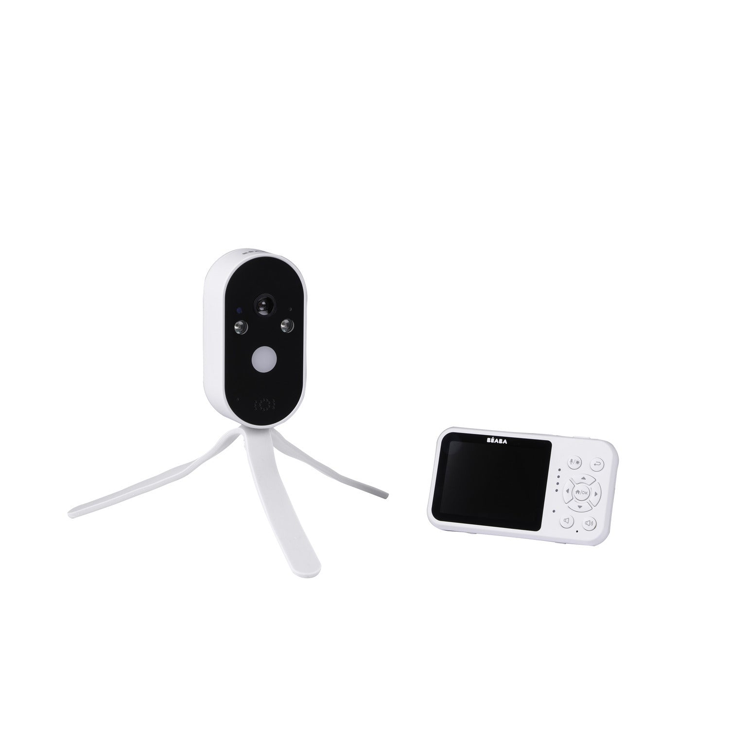 Zen Travel Portable night light Video baby monitor, 2.8" screen, 36h battery life, No Wi-Fi required - White