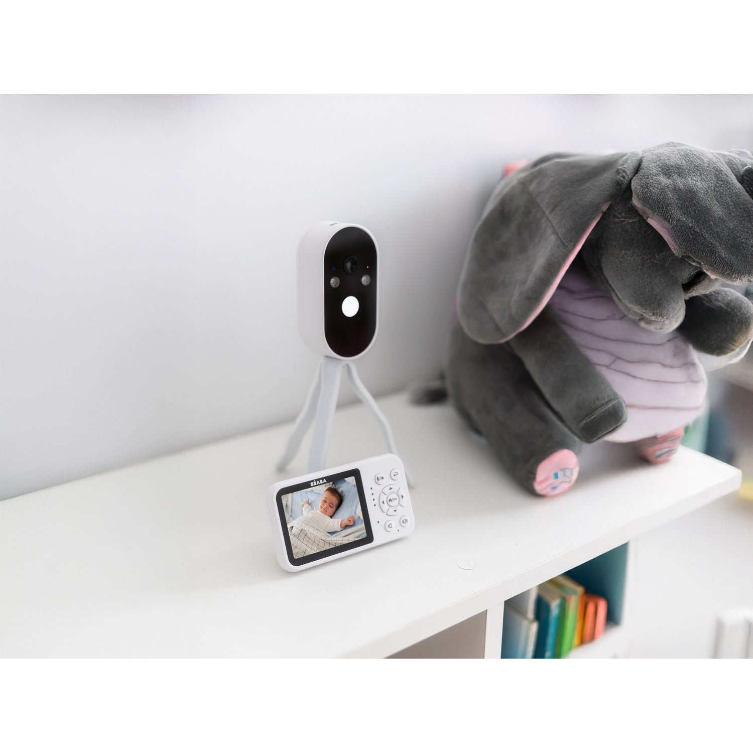 Zen Travel Portable night light Video baby monitor, 2.8" screen, 36h battery life, No Wi-Fi required - White
